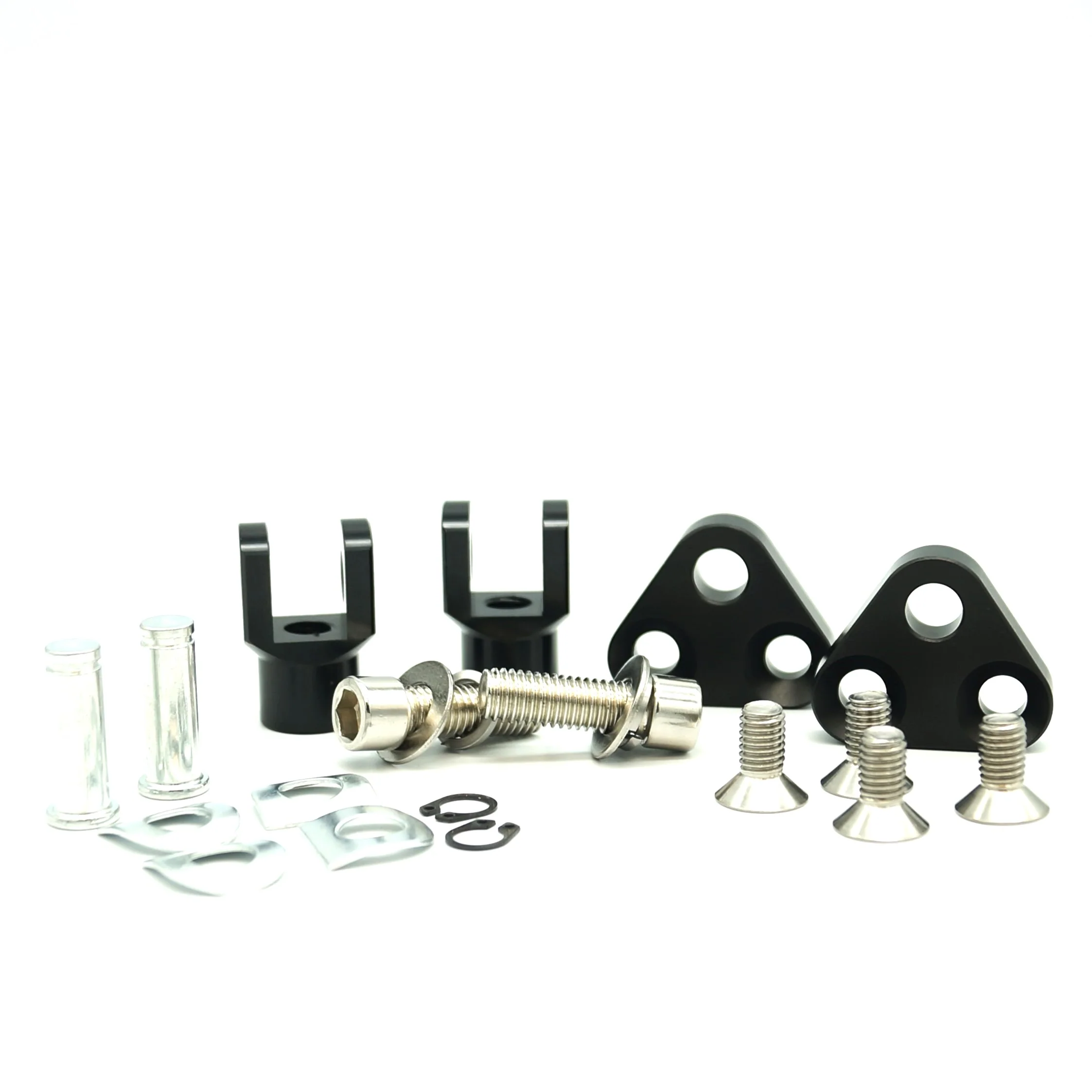 Yamaha XVS650 XVS1100 V-star Knurled CNC Pillion Pegs Full Kit - Image 4