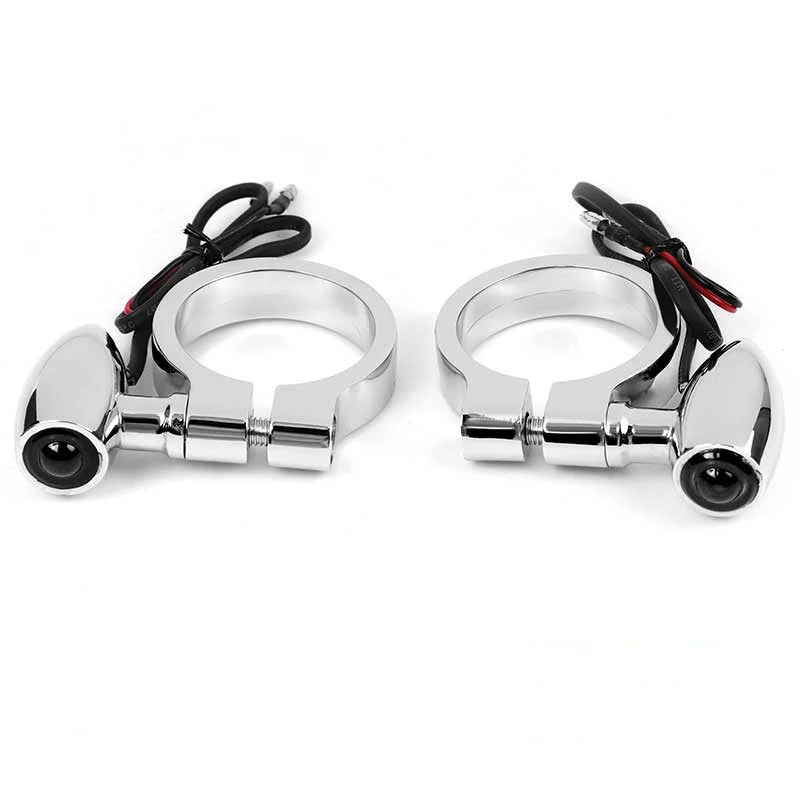 Yamaha XVS650 V-star Fork Mount Bullet Indicators 41mm - Image 3