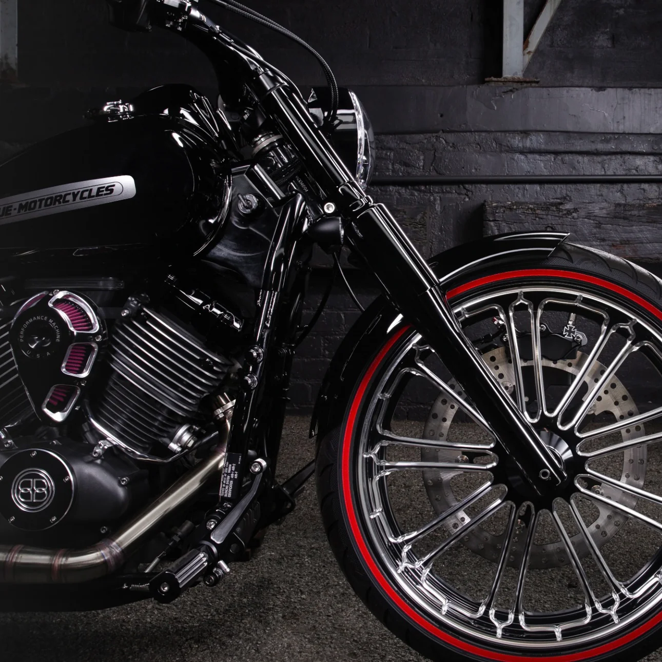 Yamaha XVS650 V-star Full Fork Cover Set - Anodized Gloss Black - Image 2